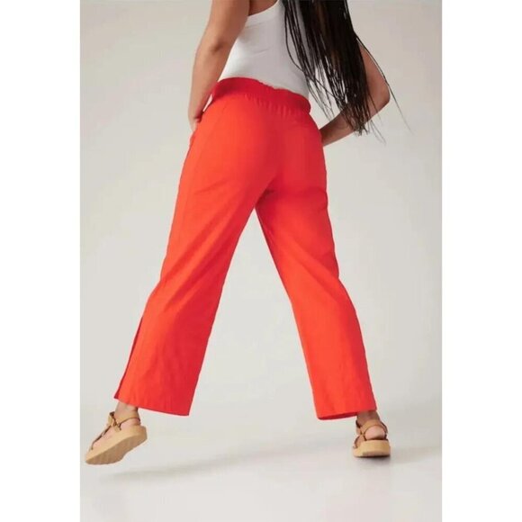 Athleta Trekkie Parachute Pants Size 16 Vermilion Orange #533487 $129 NWT - Picture 5 of 5